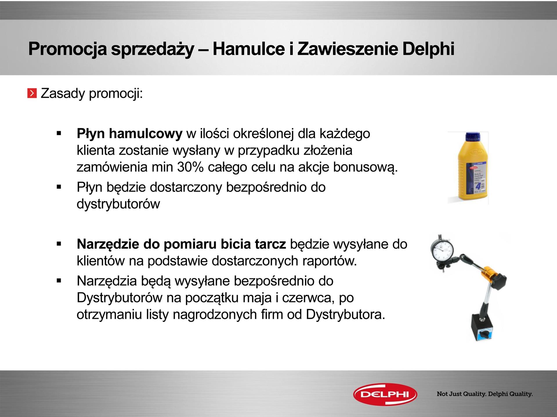 Promocja sprzedaży hamulce i zawieszenie delphi część 2